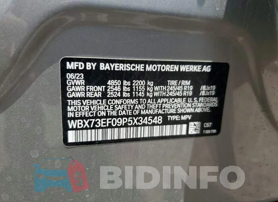 WBX73EF09P5X34548 Photo# 12
