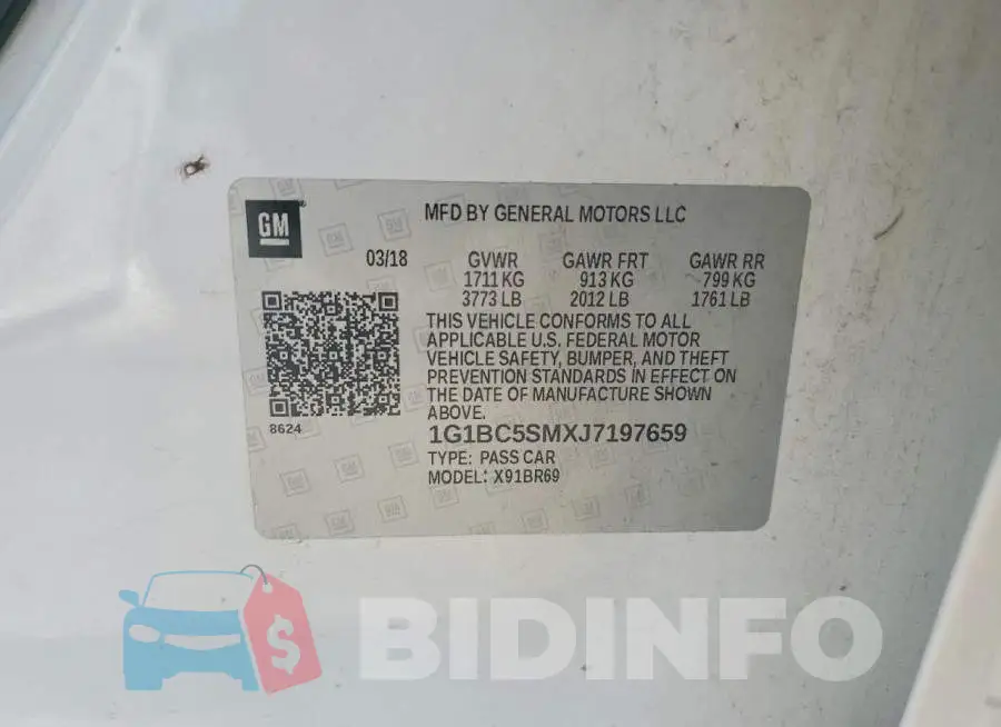 1G1BC5SMXJ7197659 Photo# 12