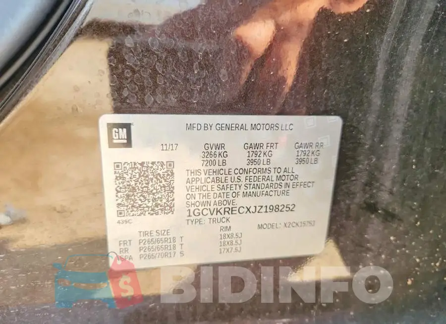 1GCVKRECXJZ198252 Photo# 12