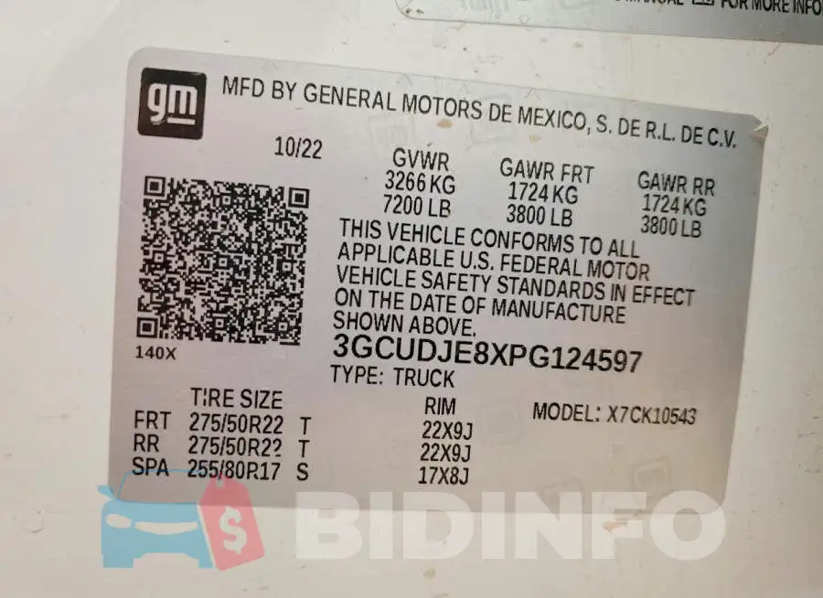 3GCUDJE8XPG124597 Photo# 13