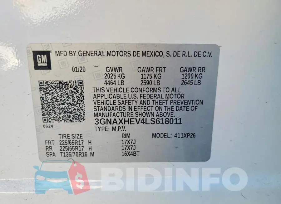 3GNAXHEV4LS618011 Photo# 13