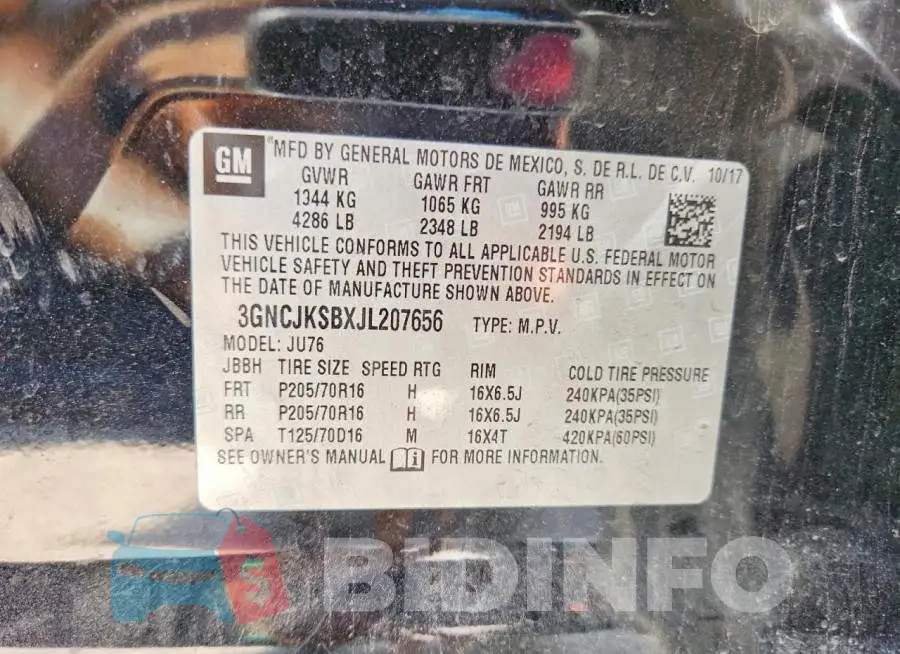 3GNCJKSBXJL207656 Photo# 13