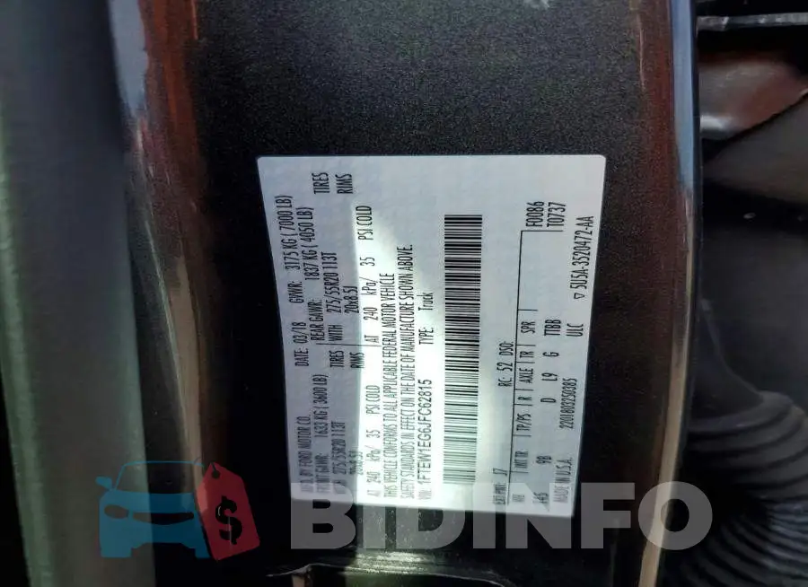 1FTEW1EG6JFC62815 Photo# 13