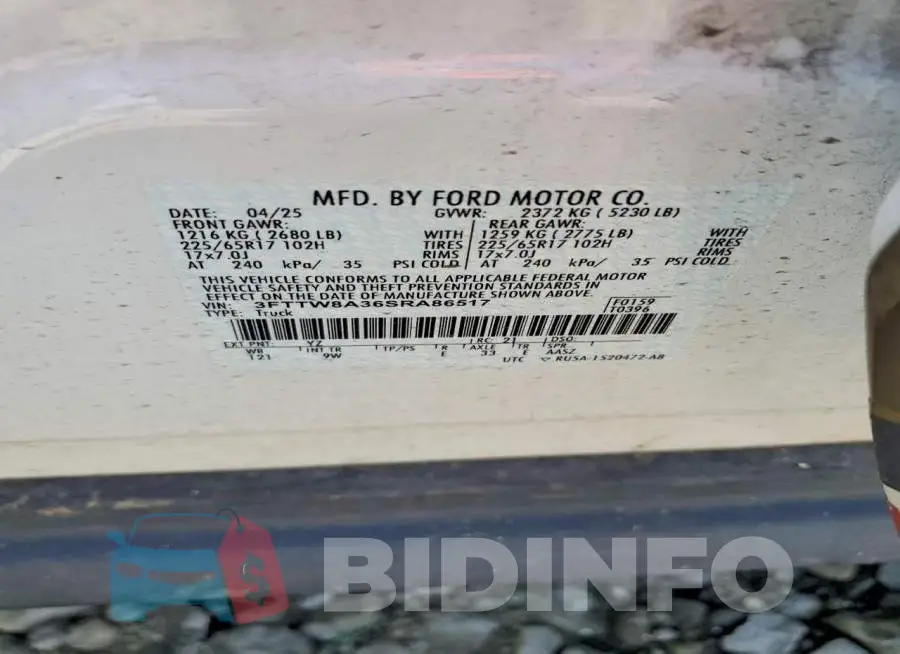 3FTTW8A36SRA86517 Photo# 13