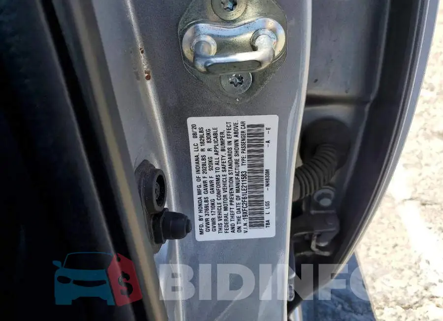 19XFC2F61LE211583 Photo# 12