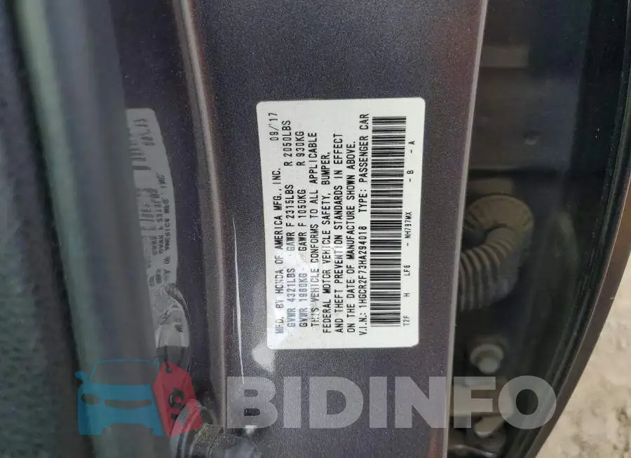 1HGCR2F73HA294018 Photo# 12