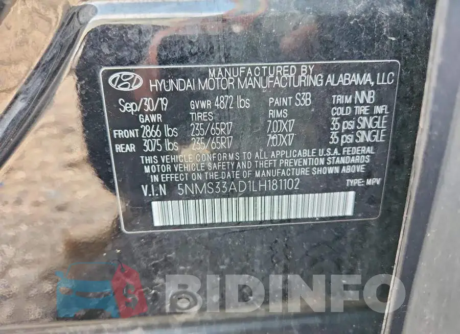 5NMS33AD1LH181102 Photo# 12