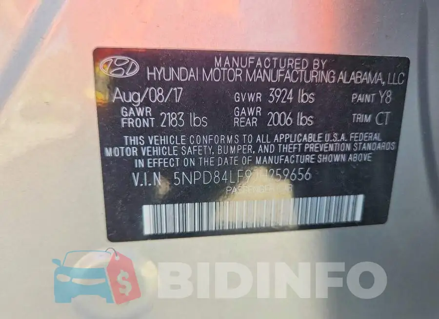 5NPD84LF9JH259656 Photo# 13