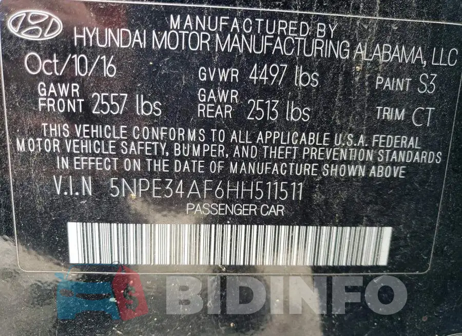 5NPE34AF6HH511511 Photo# 12