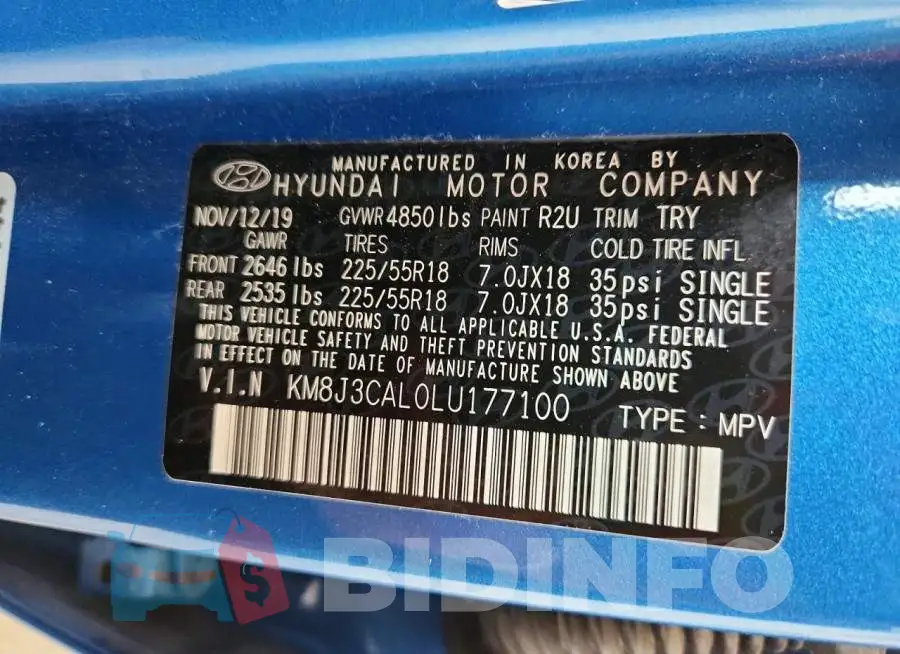 KM8J3CAL0LU177100 Photo# 13