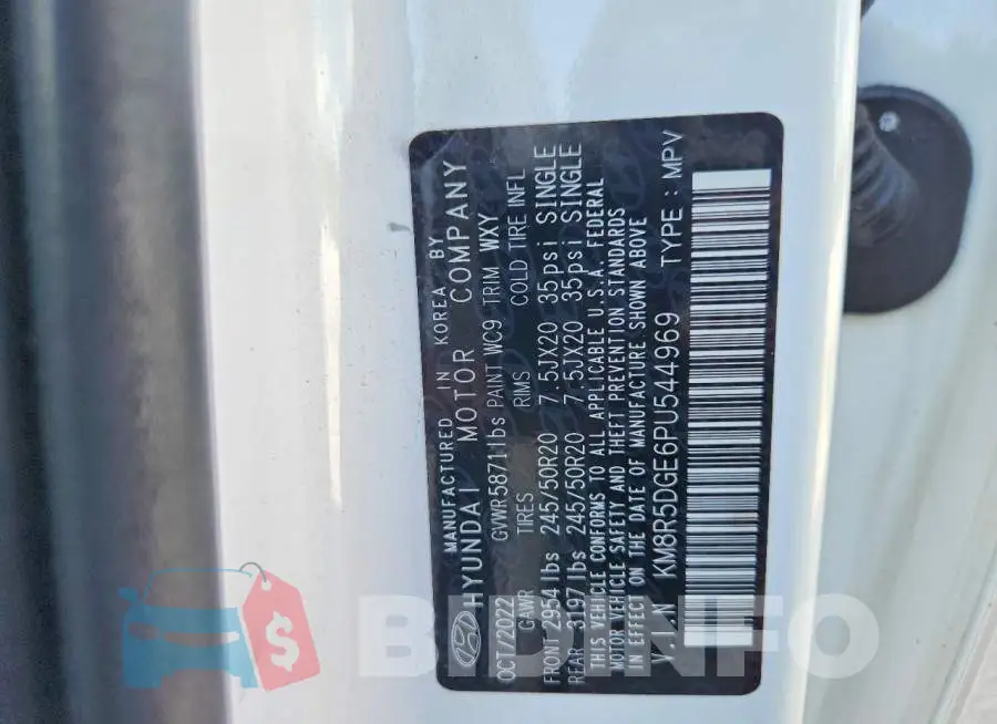 KM8R5DGE6PU544969 Photo# 14