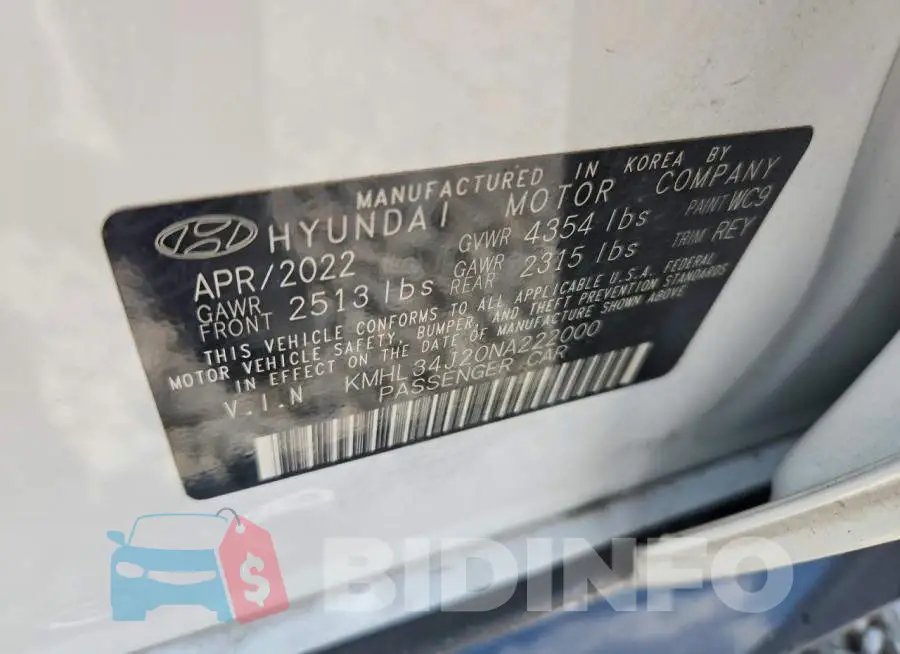 KMHL34J20NA222000 Photo# 12