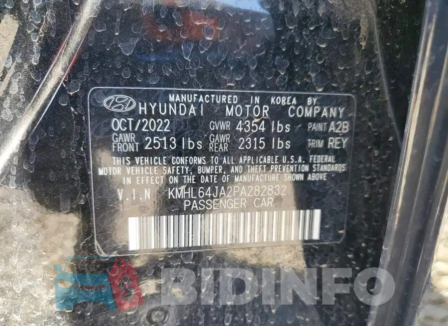 KMHL64JA2PA282832 Photo# 13