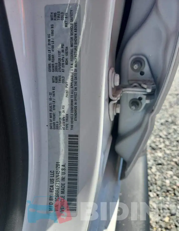 1C6RREFT9NN451201 Photo# 12