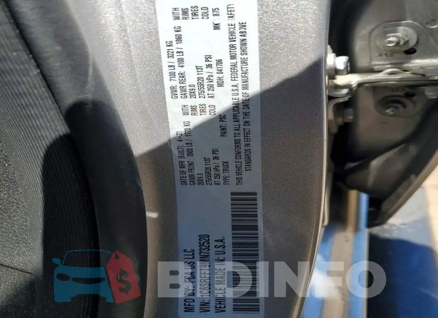 1C6SRFFT9MN732520 Photo# 12