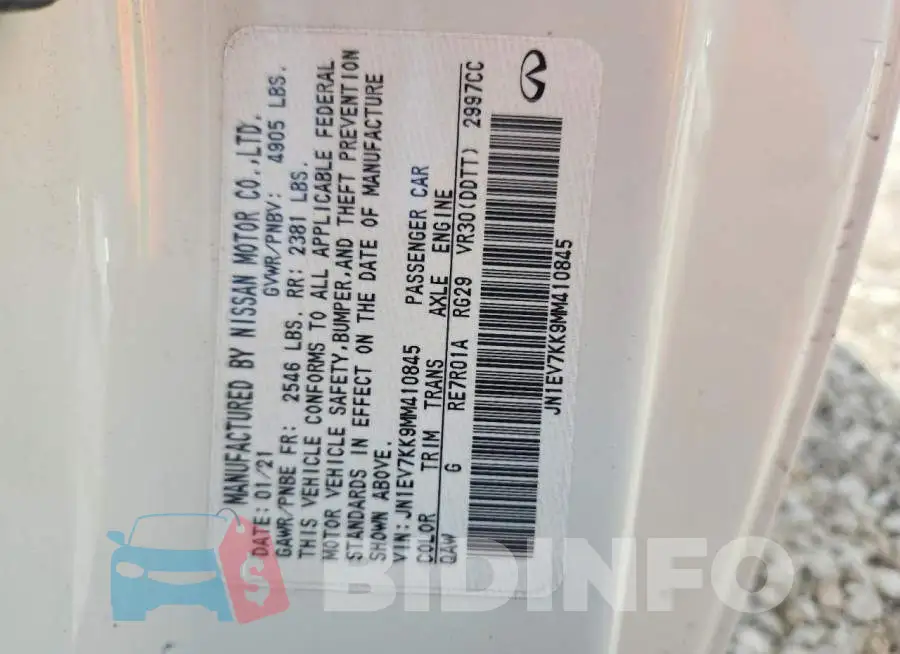 JN1EV7KK9MM410845 Photo# 13