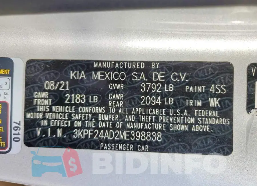 3KPF24AD2ME398838 Photo# 12