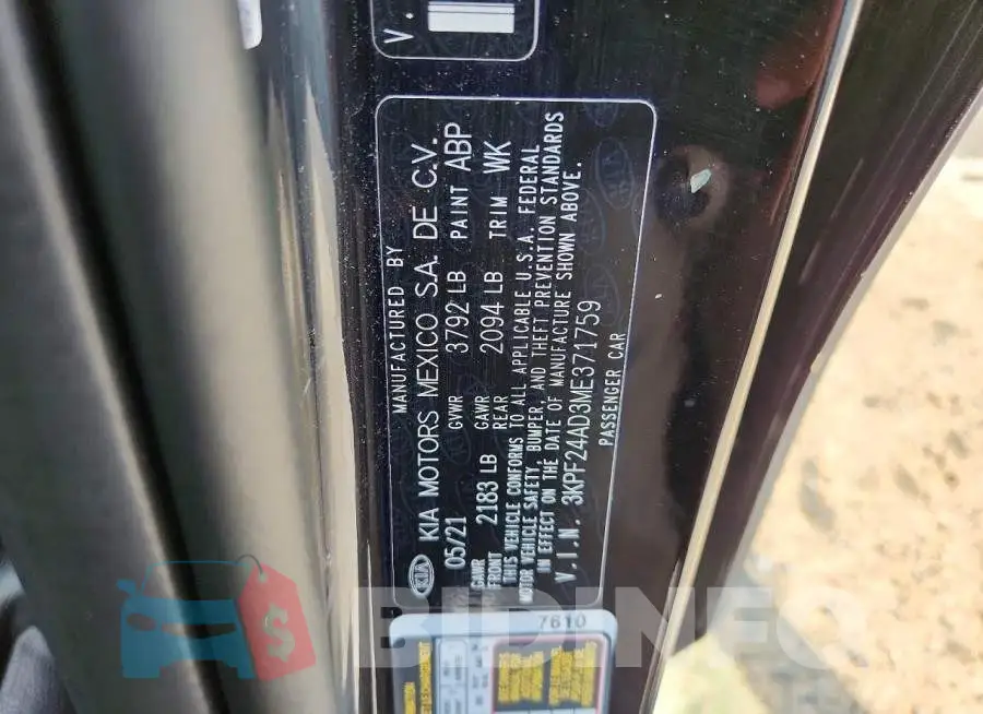 3KPF24AD3ME371759 Photo# 12