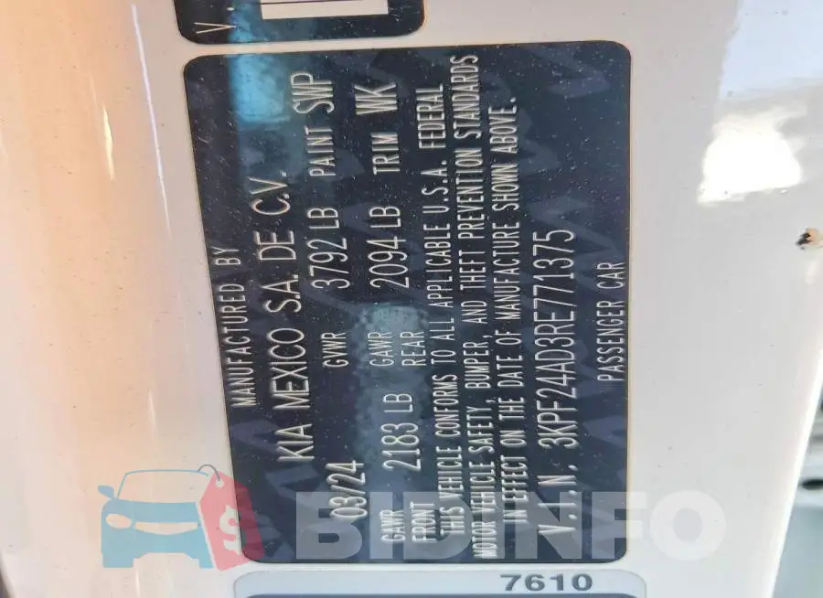 3KPF24AD3RE771375 Photo# 12