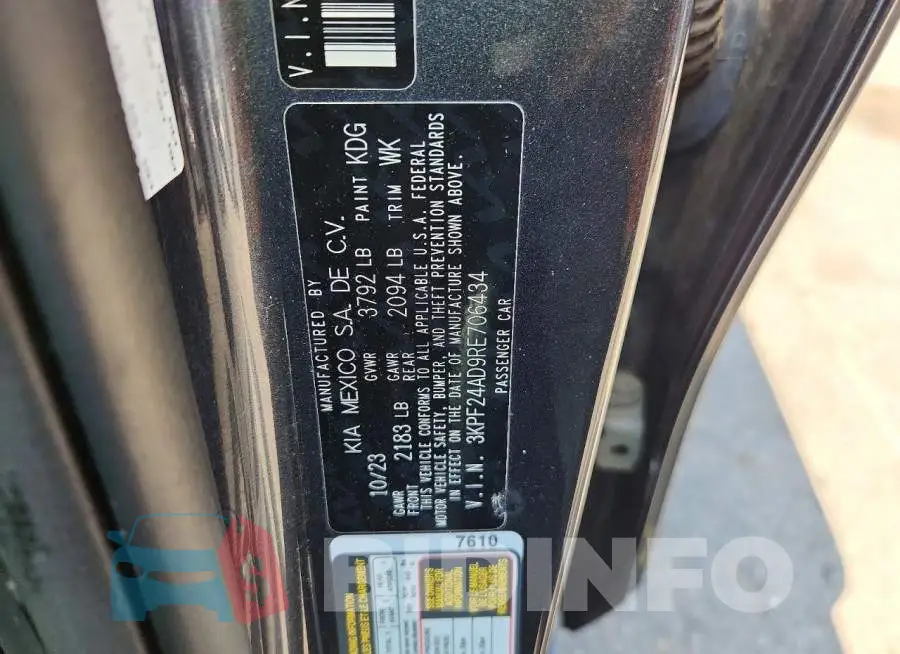 3KPF24AD9RE706434 Photo# 13