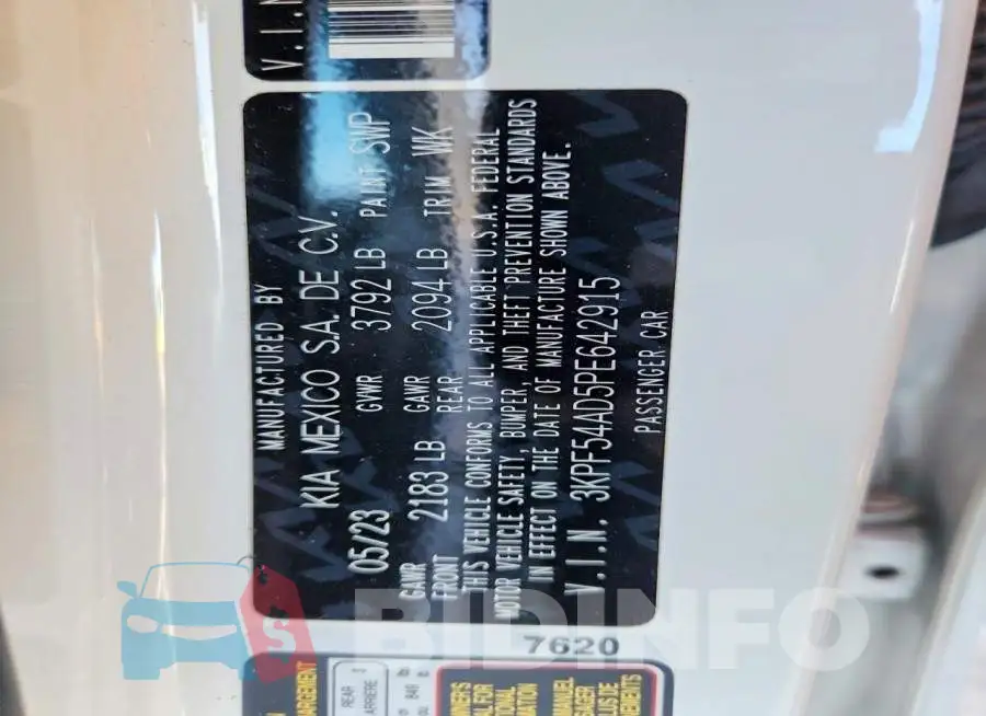 3KPF54AD5PE642915 Photo# 12