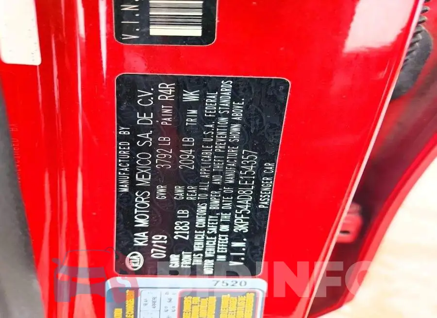 3KPF54AD8LE154357 Photo# 12