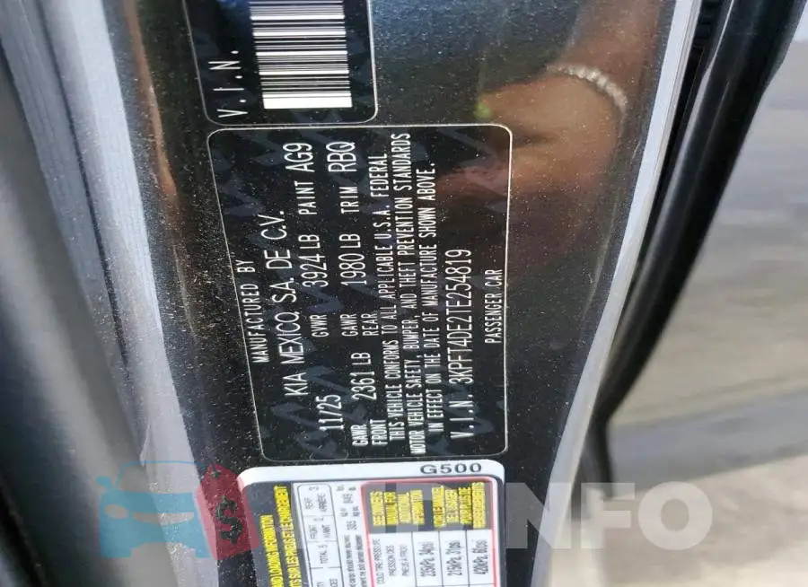 3KPFT4DE2TE254819 Photo# 12