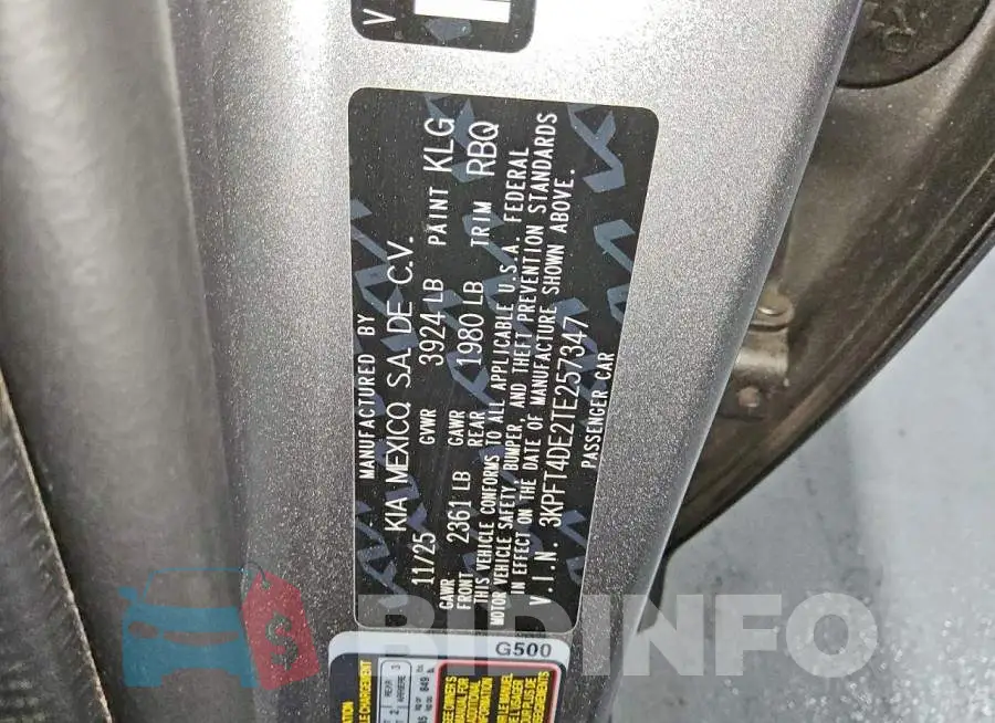 3KPFT4DE2TE257347 Photo# 12