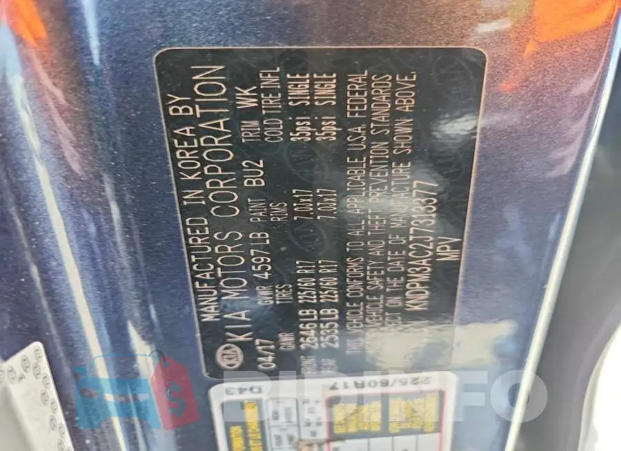 KNDPM3AC2J7313377 Photo# 13