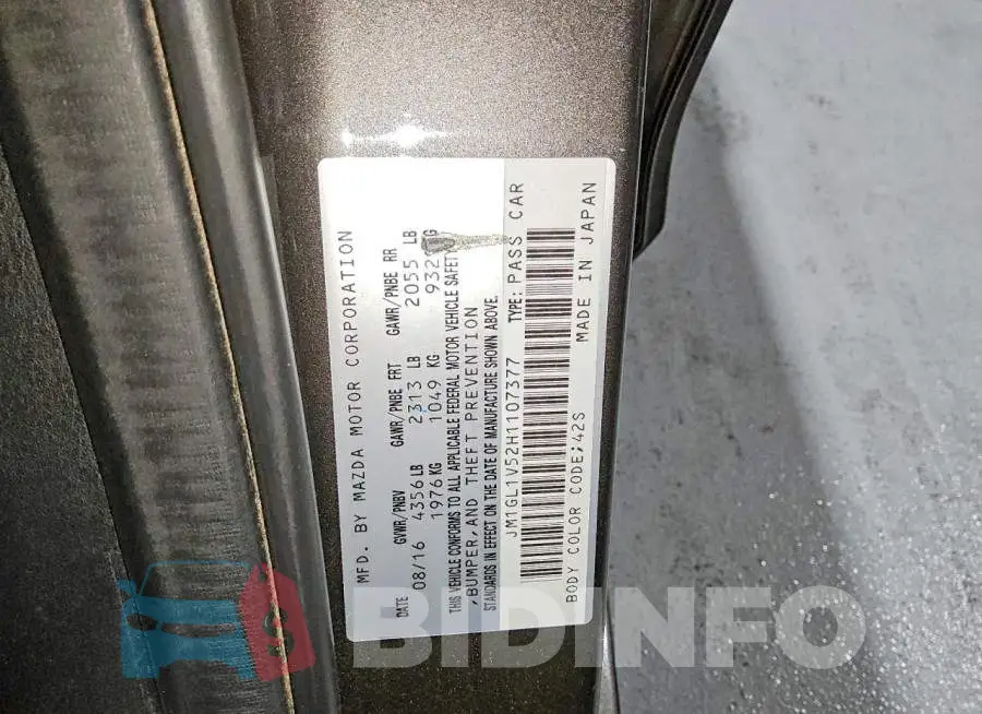 JM1GL1V52H1107377 Photo# 12
