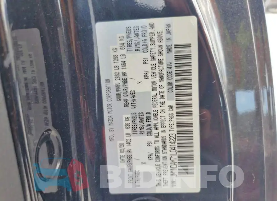 JM1NDAM71L0414223 Photo# 12