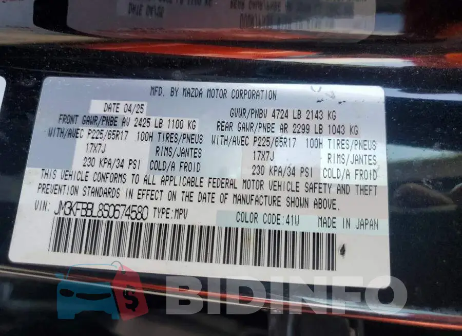 JM3KFBBL8S0674580 Photo# 13