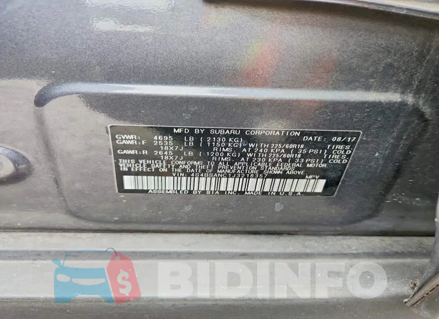4S4BSANC1J3218357 Photo# 13