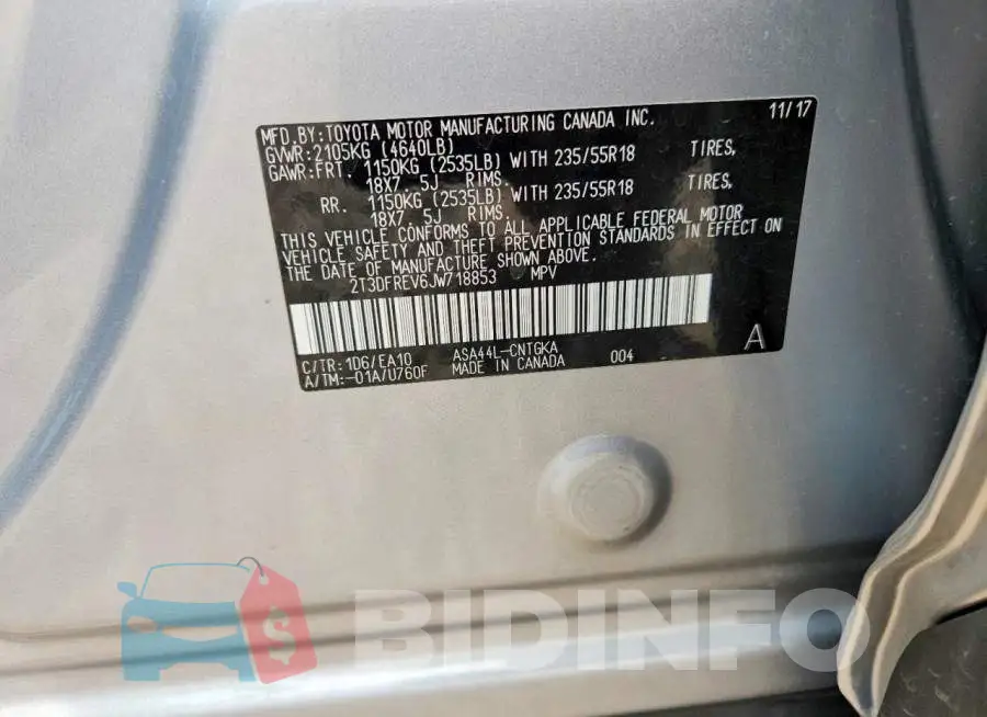 2T3DFREV6JW718853 Photo# 12