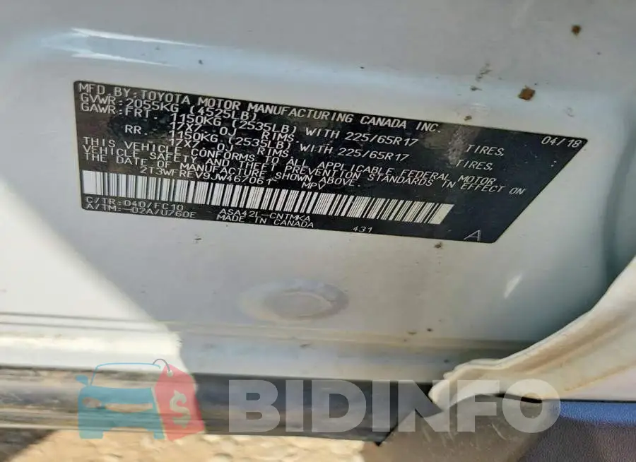 2T3WFREV9JW467061 Photo# 13