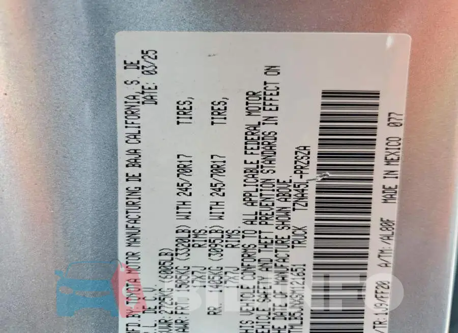 3TMLB5JNXSM121651 Photo# 12
