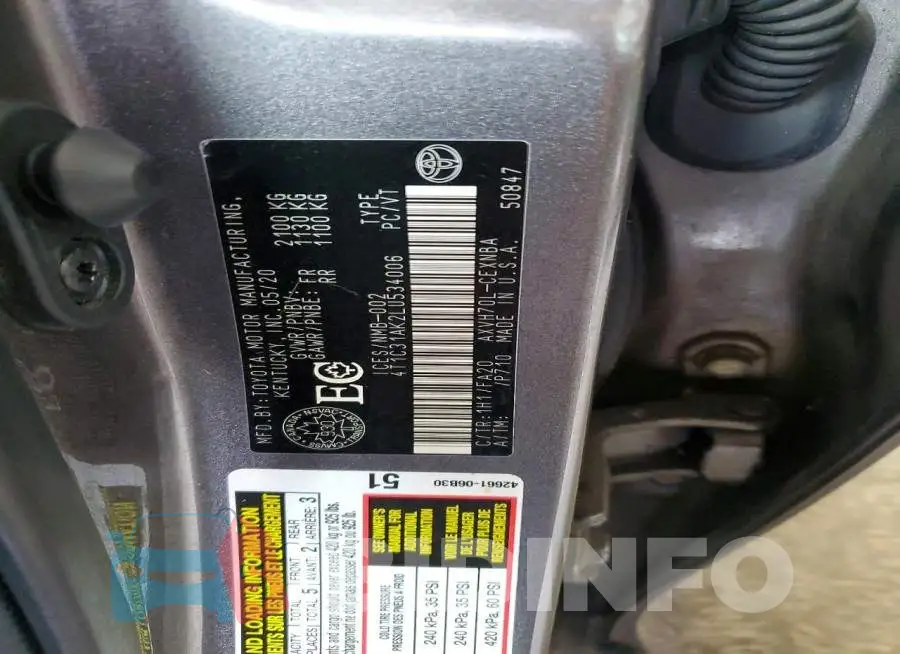 4T1C31AK2LU534006 Photo# 13