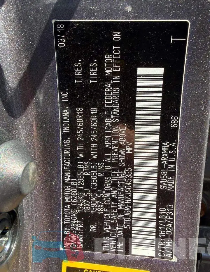 5TDJGRFH7JS045355 Photo# 12