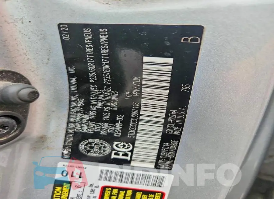 5TDKZ3DC3LS067116 Photo# 13