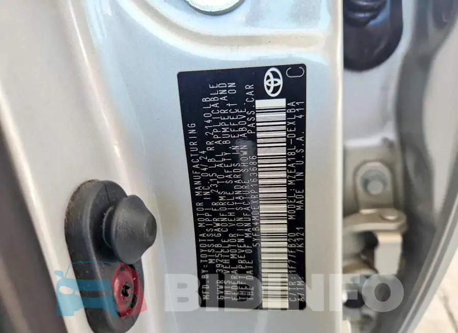 5YFB4MDEXRP163686 Photo# 12