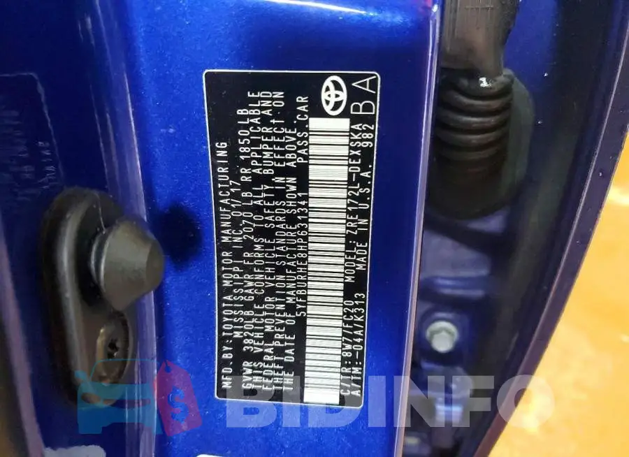 5YFBURHE8HP631341 Photo# 12