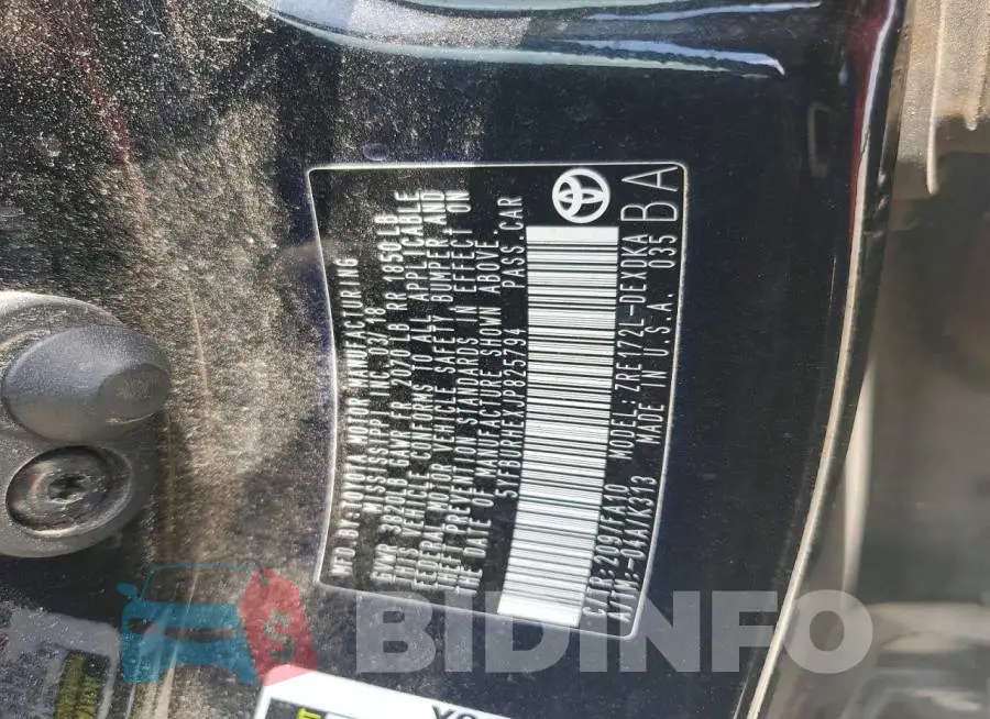 5YFBURHEXJP825794 Photo# 12