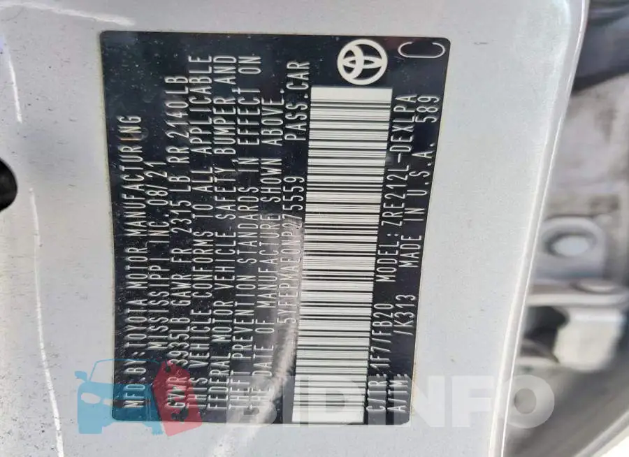 5YFEPMAE0NP275559 Photo# 12