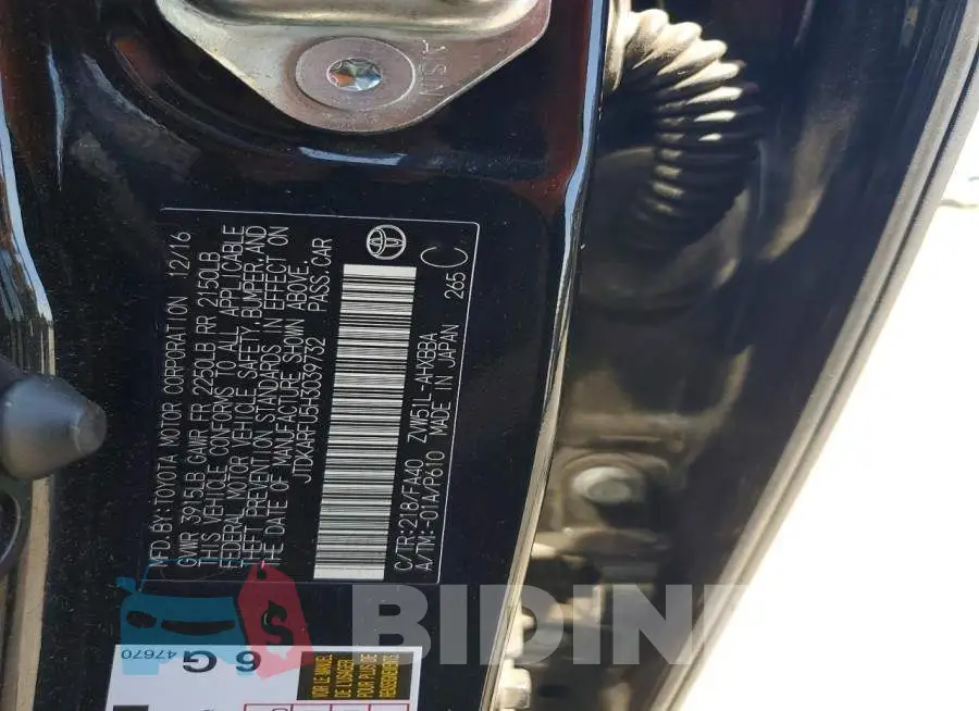 JTDKARFU5H3039732 Photo# 12