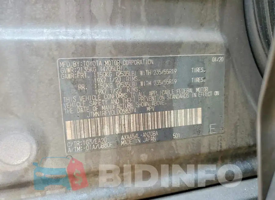 JTMN1RFV0LD058374 Photo# 13