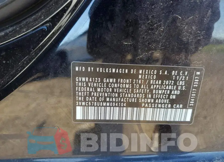 3VWC57BU8MM094104 Photo# 12