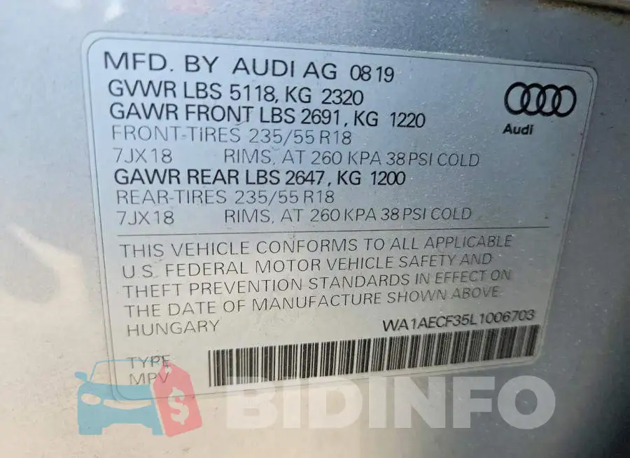 WA1AECF35L1006703 Photo# 13