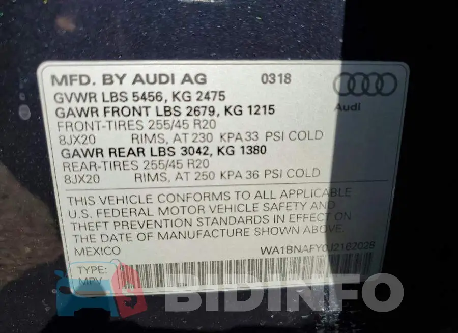 WA1BNAFY0J2162028 Photo# 12