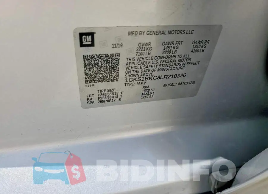 1GKS1BKC8LR210326 Photo# 13
