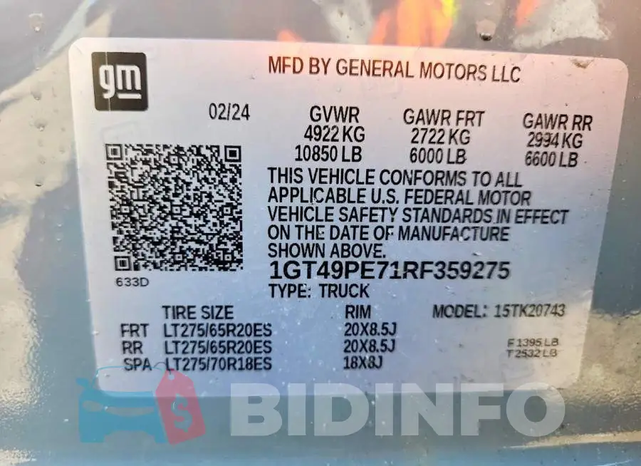 1GT49PE71RF359275 Photo# 12
